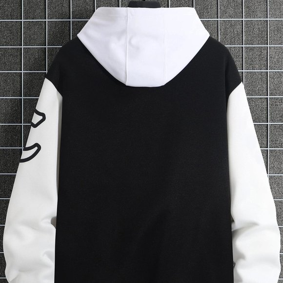 Black Mens Chicago Bomber Jacket - Picture 2 of 5